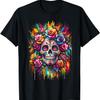 De Los Muertos Day of the Dead Sugar Skull Halloween Women T-Shirt