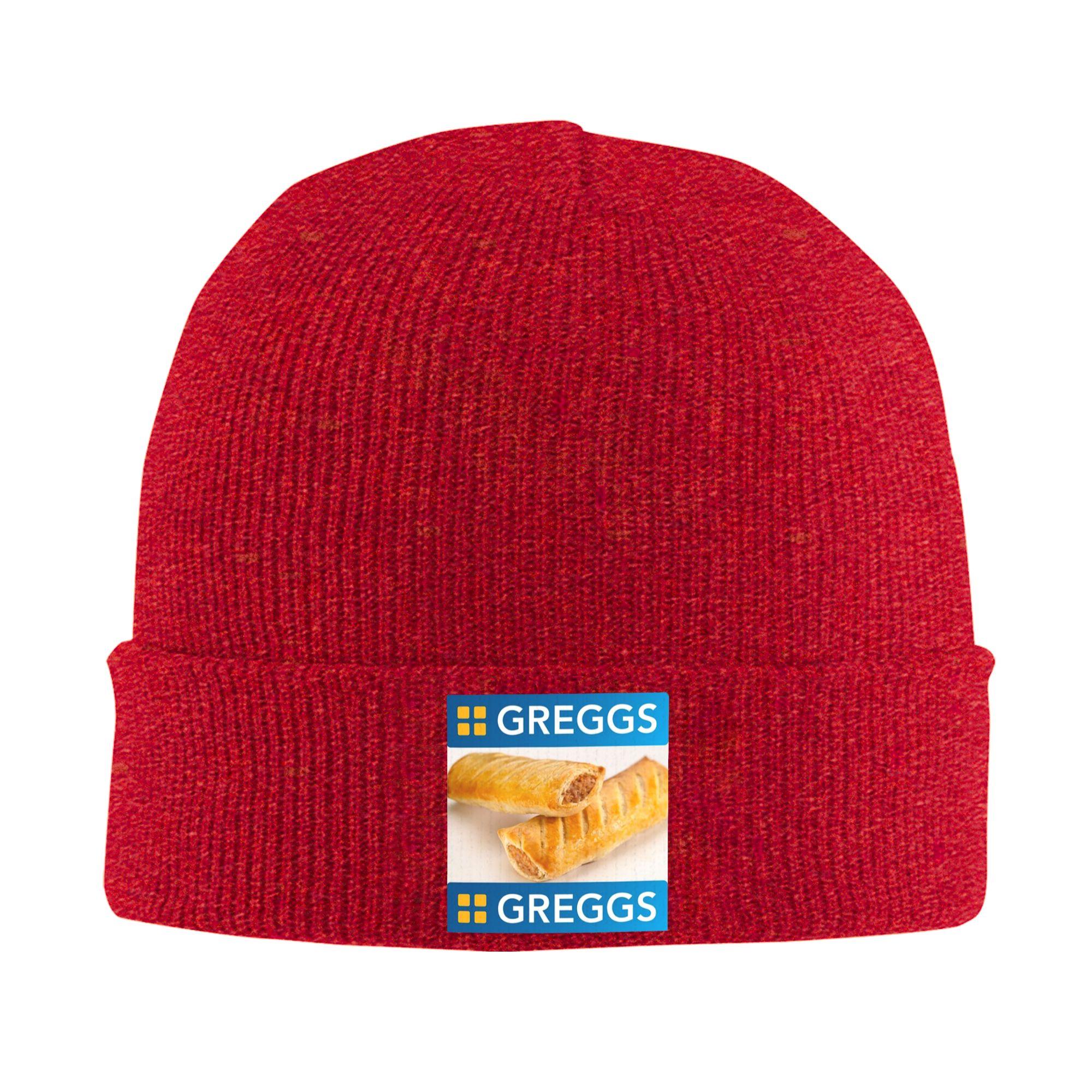 Популярная шапка-бини с логотипом Greggs, зимняя, теплая, вязаная, для женщин и мужчин One Size