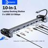 10 In 1 Laptop Docking Station USB C HUB 4K@30Hz HDMI PD 100W 100Mbps Ethernet USB 3.0 5Gbps Hub SD/TF Card Reader