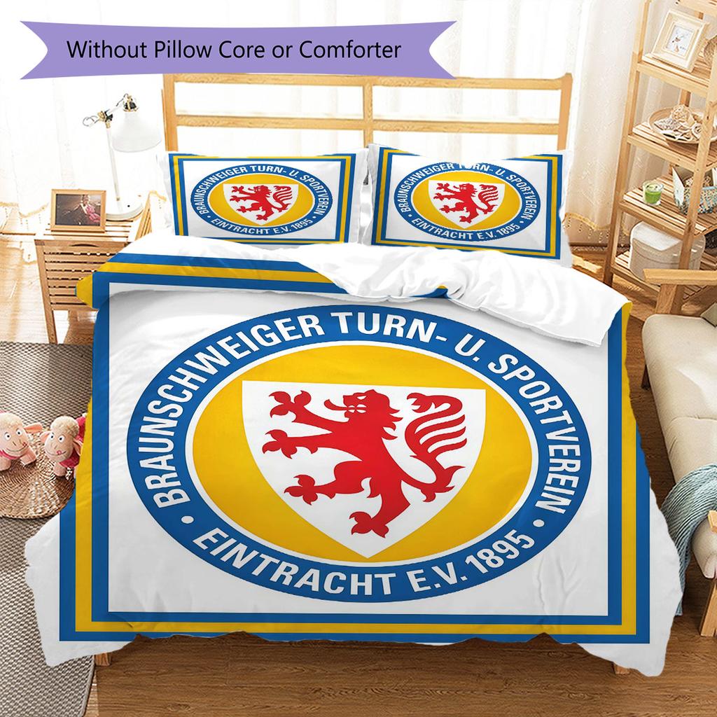 Eintracht Legacy Bedding Quilt Set Quilt Cover Pillowcase Home Decoration Birthday Gift (1 * duvet cover + 2 * pillowcase, without core)