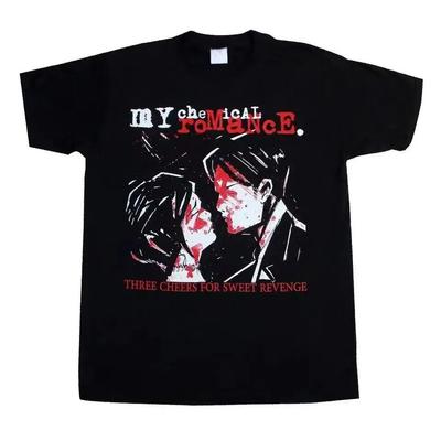 My Chemical RomanceThree Cheers for T-shirt Moda Donna T Shirt Harajuku Y2k Top Unisex Girocollo Oversize Maglietta Abbigliamento