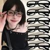 Y2K Anime Crying Tears Glasses Frame Retro Subculture Cosplay Accessory Unisex Eyewear Fashion Gift for Halloween Birthday Party