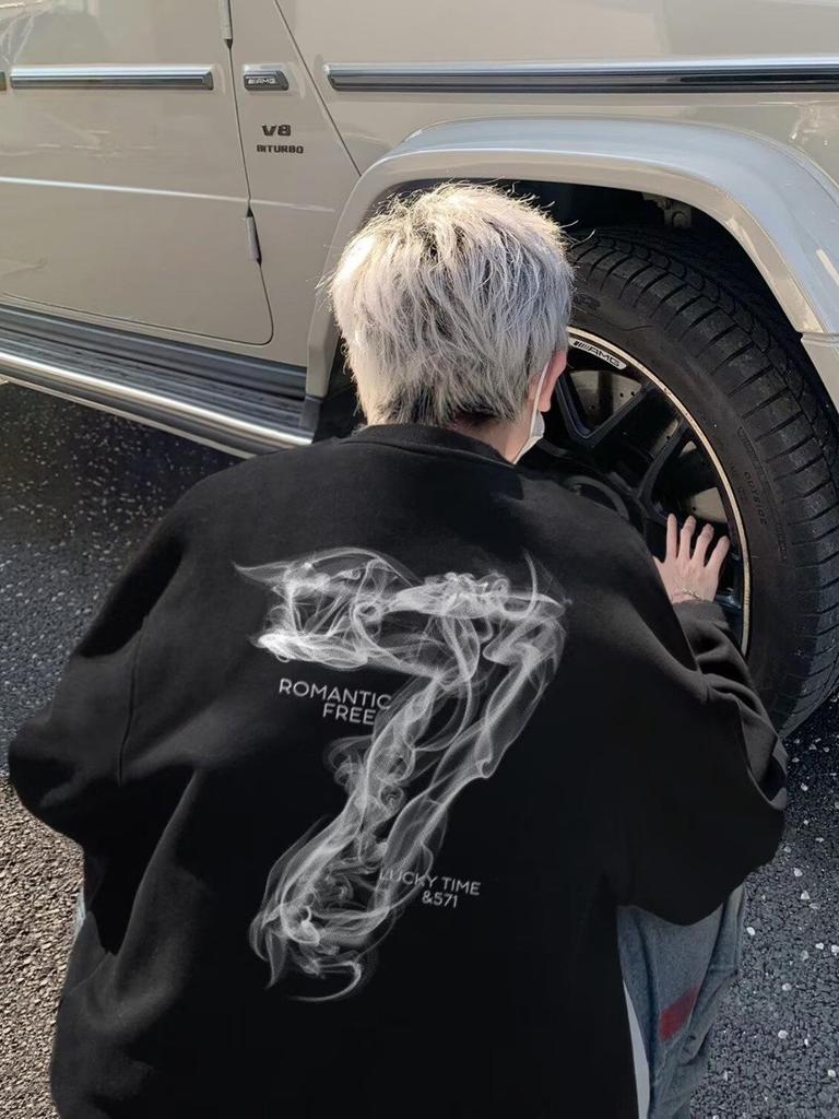 Unisex Trendy Long Sleeve Printed Hoodie - Stylish, Cool, and Versatile Casual Top