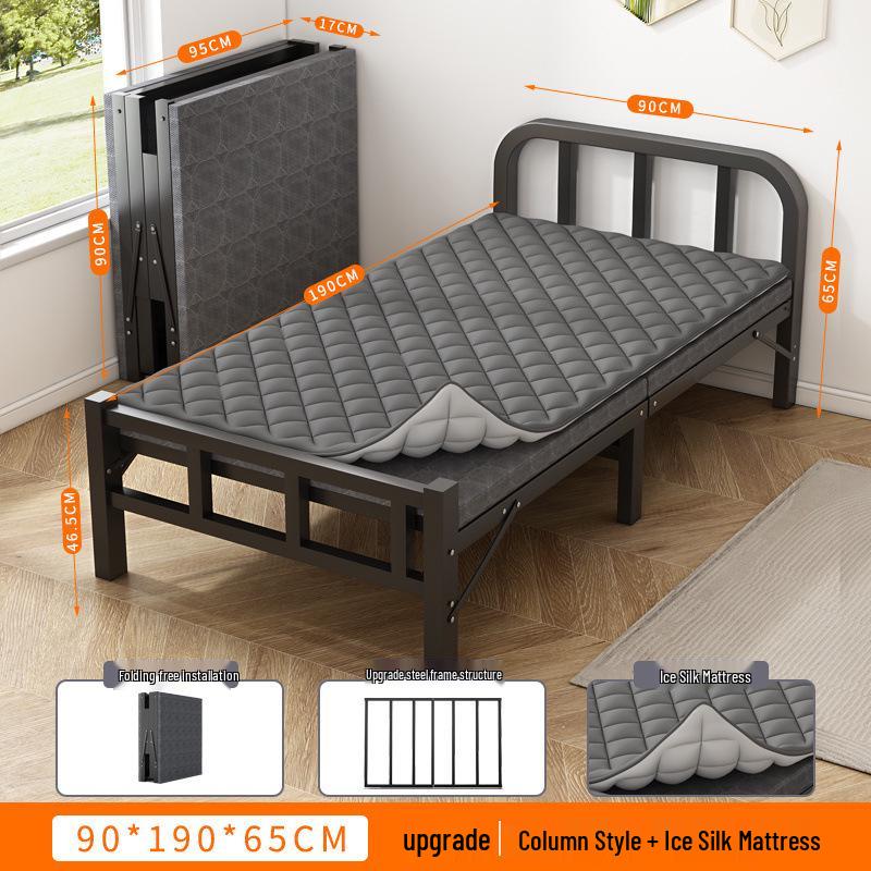 Portable Folding Recliner: Multi-Functional Single Bed for Home, Office, or Camping