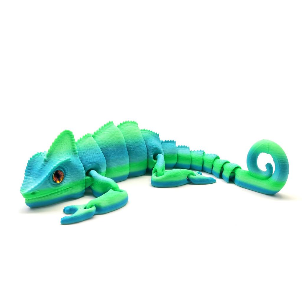 Color-Changing 3D Printed Jointed Dragon Toy Handicraft