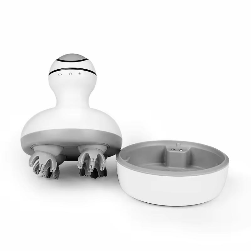 Cordless Electric Scalp Head Massager Stimulates Scalp Hair Growth, Relieves Muscle Back Shoulder Calf Pain белый