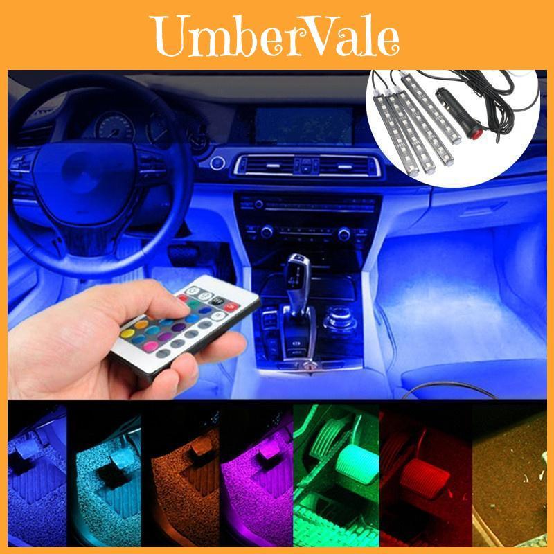 Vibrant Led Car Interior Atmosphere Lights Sound-activated Footwell Decoration