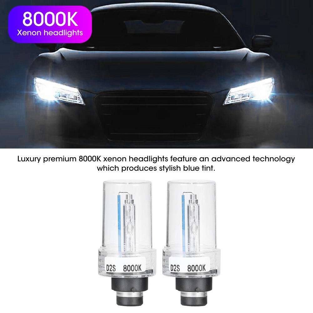 2PCS D2S 8000K 12V 35W Headlight Headlamp IP68 Xenon Bulb Car Accessory