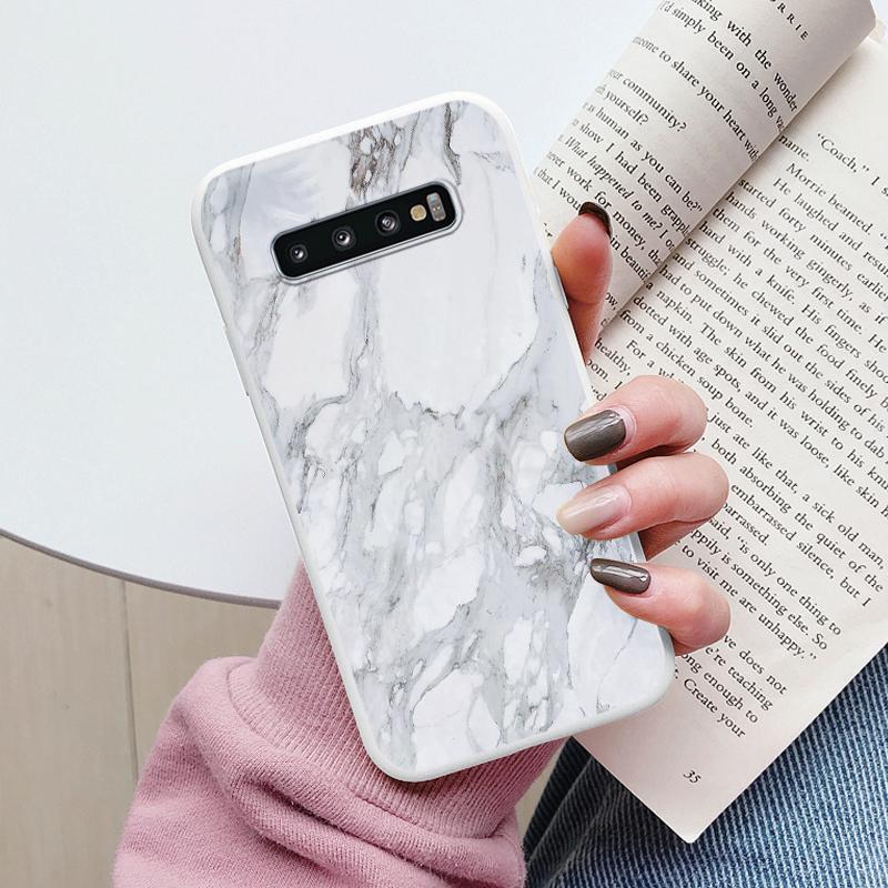 Color Luxury Marble Case For Samsung Galaxy S10 S 10 Plus S10E Fundas Soft TPU Protection Back Cover For Samsung S10 Shockproof