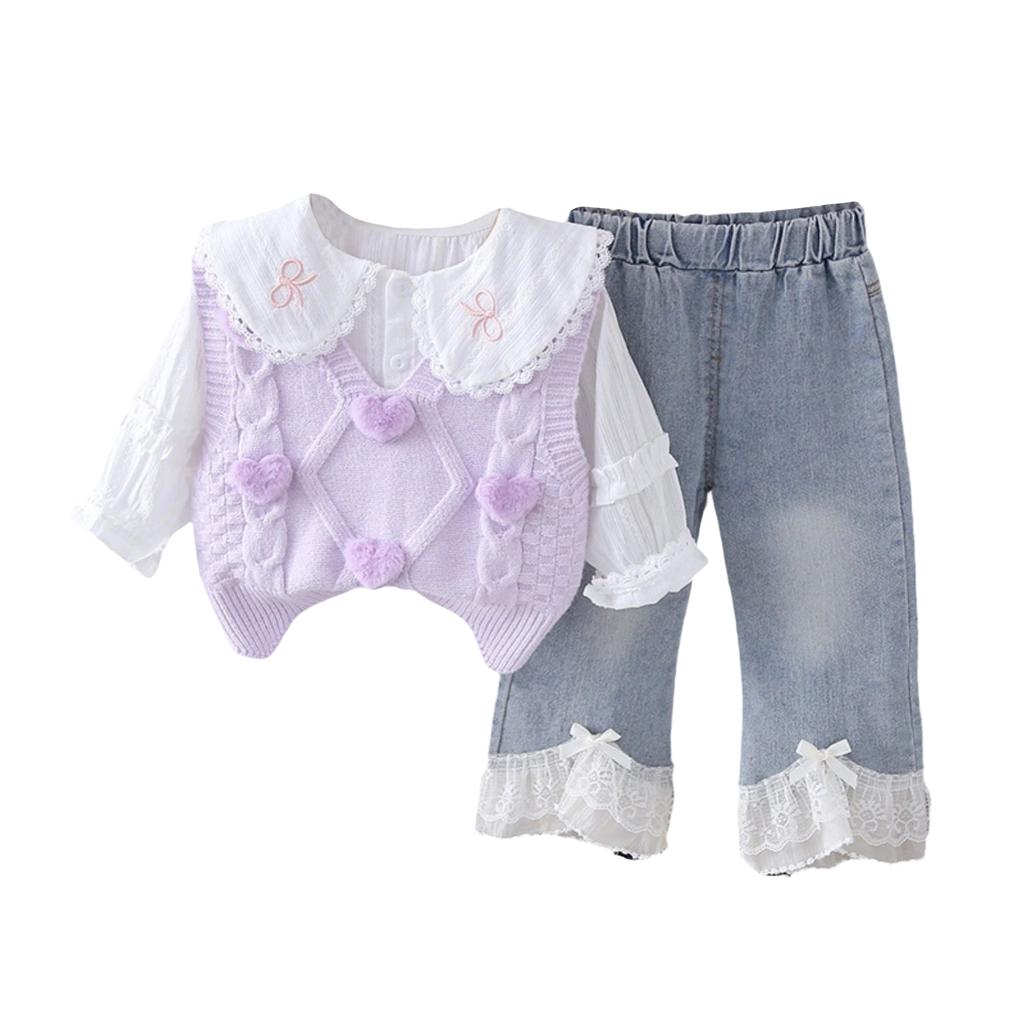 Kids Casual Long-Sleeve Set, Comfortable Daily Wear Outfits