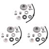 VOFUN-3X Clutch Sprocket Rim Drum Oil Pump Worm Gear For Chinese 4500 5200 5800 45Cc 5 Oil Seal Fuel Filter Line Chainsaw Part