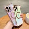 Etui magnetyczne TPU z gradientem i galwanizacją na iPhone 16 Pro