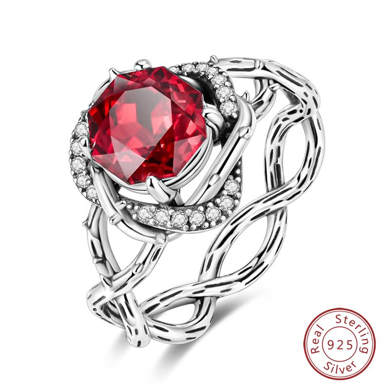 Fashion Luminous Firefly Rings 100% 925 Silver Eternal Heart-Shaped Zircon Rings Fine Wedding Engagement Jewelry Gifts