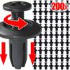 50/200 szt. Czarne Plastikowe Nity Rozprężne Mocowania Śruba 8mm Zderzak Samochodowy Błotnik Nit Samochodowy Mocowanie Kołki Wciskane Klipsy Śruby Samochodowe