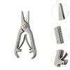 Titanium Alloy Nose Hair Scissors Mini Manual Beard Trimmer Eyebrow Trimming
