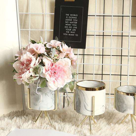 Modern False Camellia with Stem Colorfast DIY