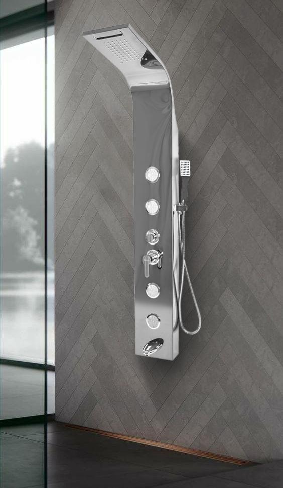 CHROME Shower Panel Faucet