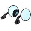 1 Pair Motorcycle Rearview Mirrors Aluminium Alloy Blue Convex Side Handlebar Mirrors For 17‑19mm