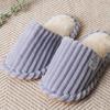 Daiso Thick Corduroy Label Living Room Shoes 230 250 Mm Purple