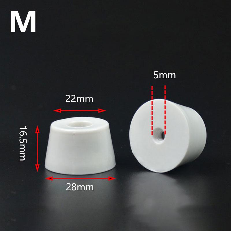 10Pcs Anti Slip Furniture Legs Feet Pads for Cabinet Bed Table White Conical Rubber Shock Pad Floor Protector Furniture Parts