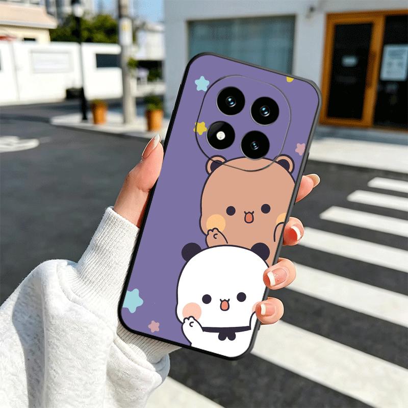 Bubu Dudu Cartoon Cute Soft Phone Case for Xiaomi Redmi Note 12 13 14 15 Pro Plus 11 12S 11S 11T 10 4G Black Cover Back Shell