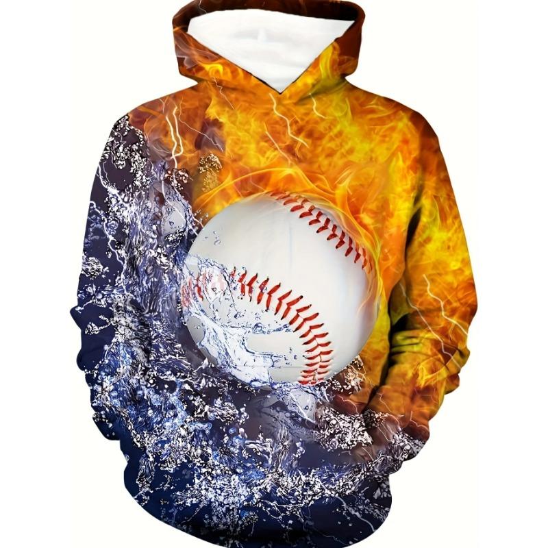 

Дитячий полум яний баскетбольний 3D-принт Хлопчачий повсякденний пуловер з довгим рукавом, толстовка для хлопчика, весна, зима, дитяча толстовка з капюшоном 160