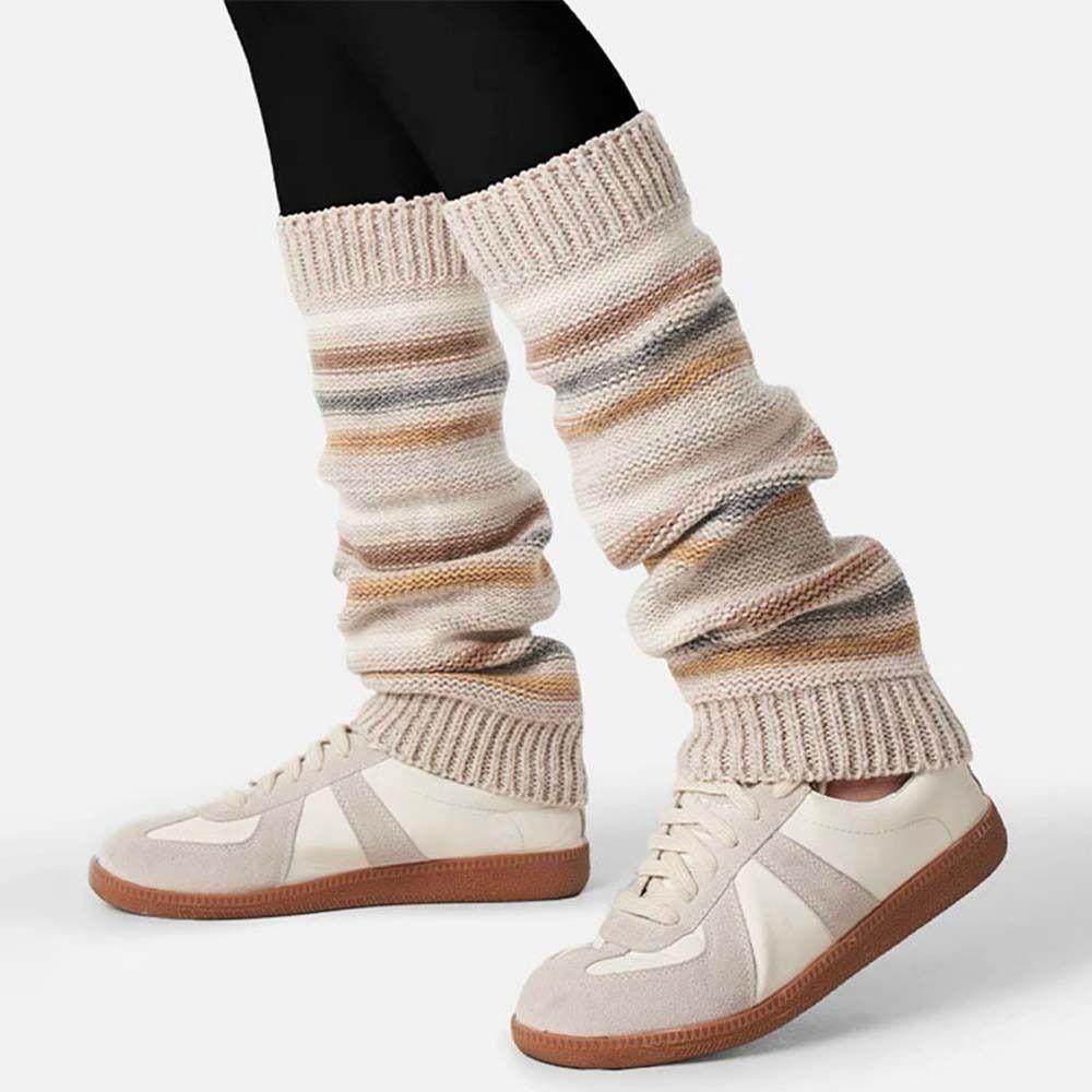 

Наколенники Теплые носки Шерстяные наколенники Y2K Женские гетры Осень и зима кофейный