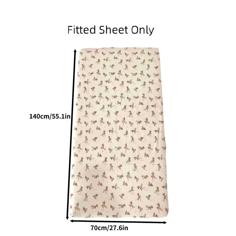 Multi-piece Baby Crib Bedding Set, Four-season Use, Pure Cotton Fabric, Available In Multiple Cute Designs