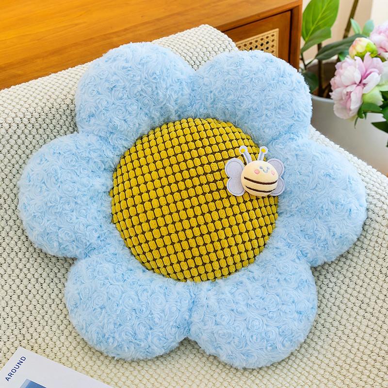 Flower Plush Seat Cushion With Thick Padding For Home Office Comfort Gift For All