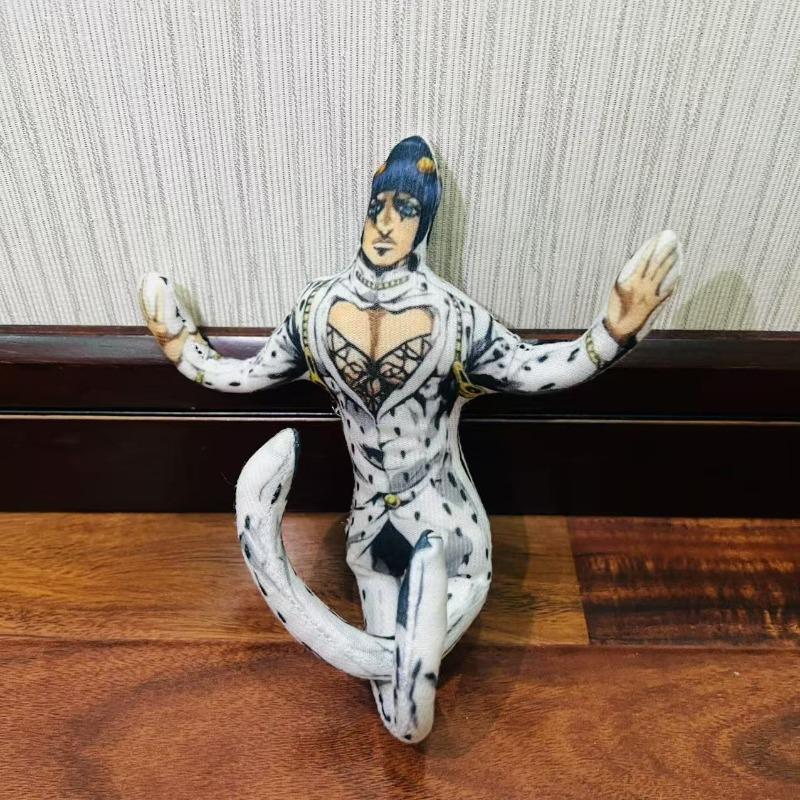 Kawaii Ny 28 cm Jojo's Bizarre Adventure Abstrakt Musben Tråd Docka Docka Tillbehör Giorno Giovanna Pojke Födelsedagspresent