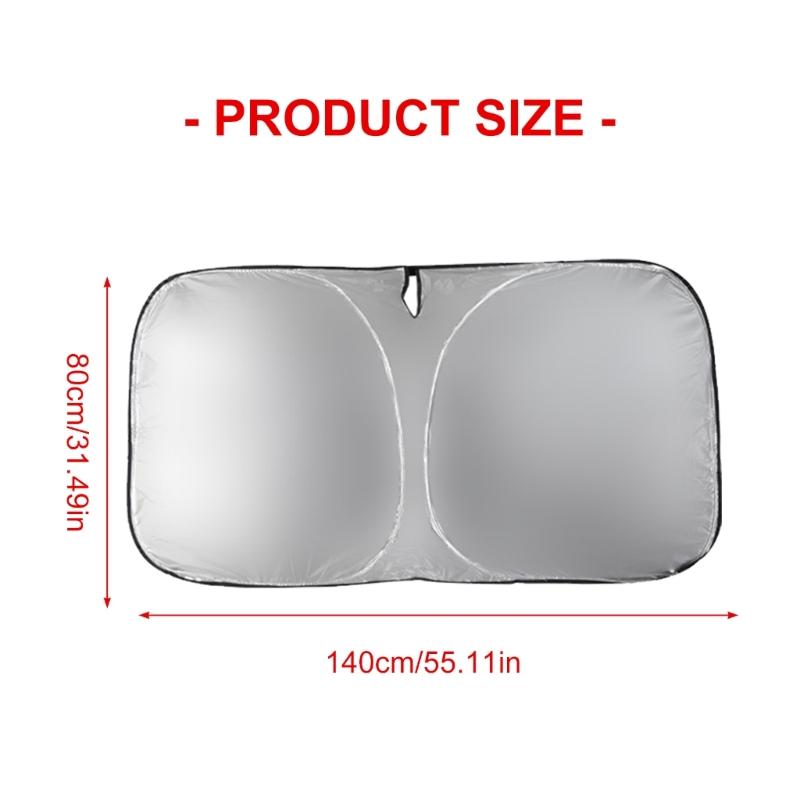 Car Windshield Sunshade Foldable Front Sunshade Protector Sun Visors Protector Keep Vehicle Cool Shield Cover