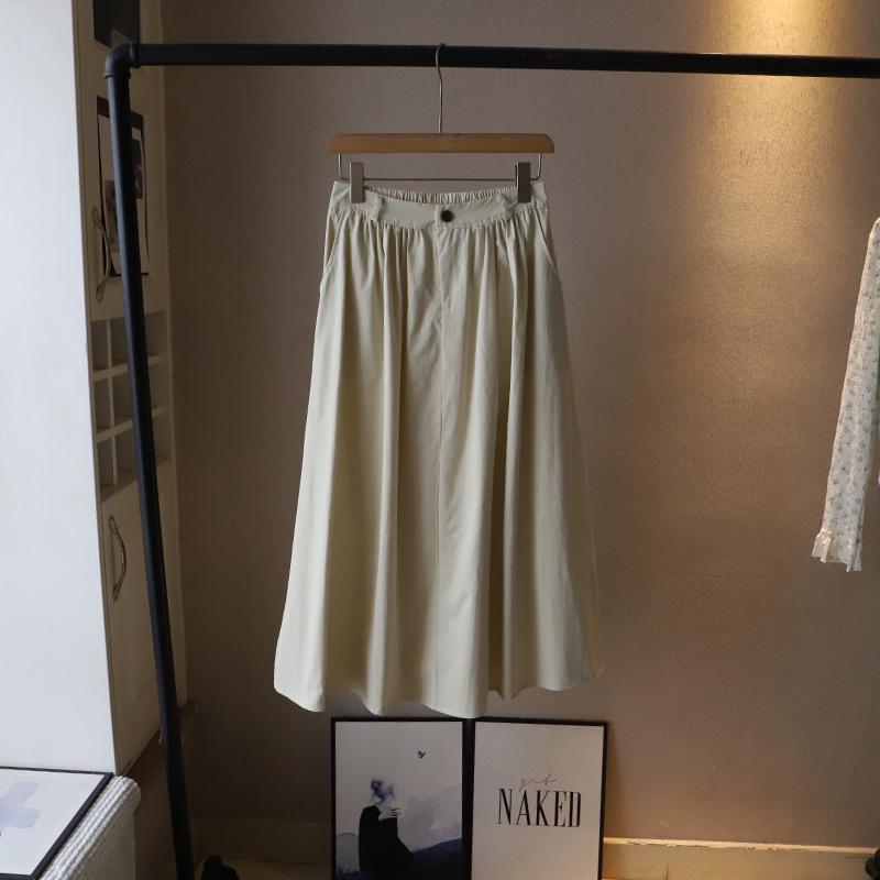 

2025 Spring/Summer Korean A-Line Casual Versatile Umbrella Skirt One Size