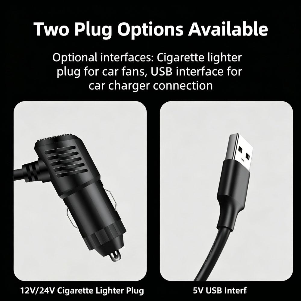 Ανεμιστήρας Αυτοκινήτου 5V 12V 24V Ψύξης Ανεμιστήρας Αυτοκινήτου Διπλής Κεφαλής USB Ανεμιστήρας Αυτοκινήτου 2 Ταχυτήτων Ρυθμιζόμενος Αυτόματος Ψύκτης Ανεμιστήρας Αέρα Αξεσουάρ Αυτοκινήτου Ρύθμιση Αέρα