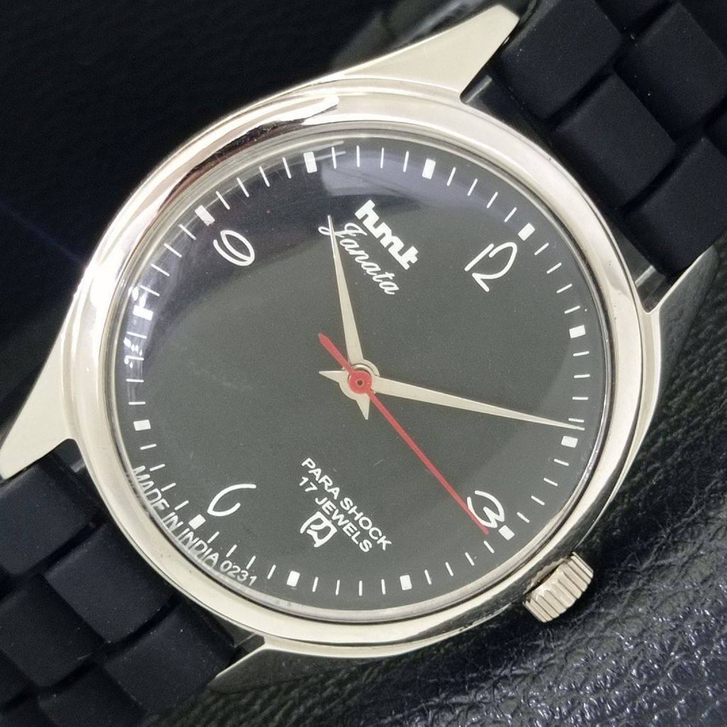 

ВИНТАЖНЫЕ ЧАСЫ HMT JANATA С РУЧНЫМ ЗАВОДОМ, ИНДИЙСКИЕ МУЖСКИЕ, ЦИФЕРБЛАТ ЧЕРНОГО ЦВЕТА a700059-5 R201-a700059