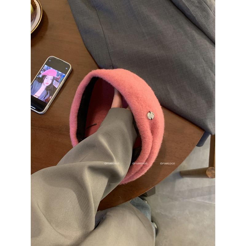 יפני תלת ממדי הכל מתאים סתיו וחורף כובע ברט צורת פנים קטנות קז'ואל רב תכליתי טמפרמנט פשוט רטרו כובע צייר טרנד