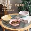 Ceramic Cat Food Bowl With Dual Ears Design Non-Slip Pet Feeding Dish Cats Dogs Small Animals