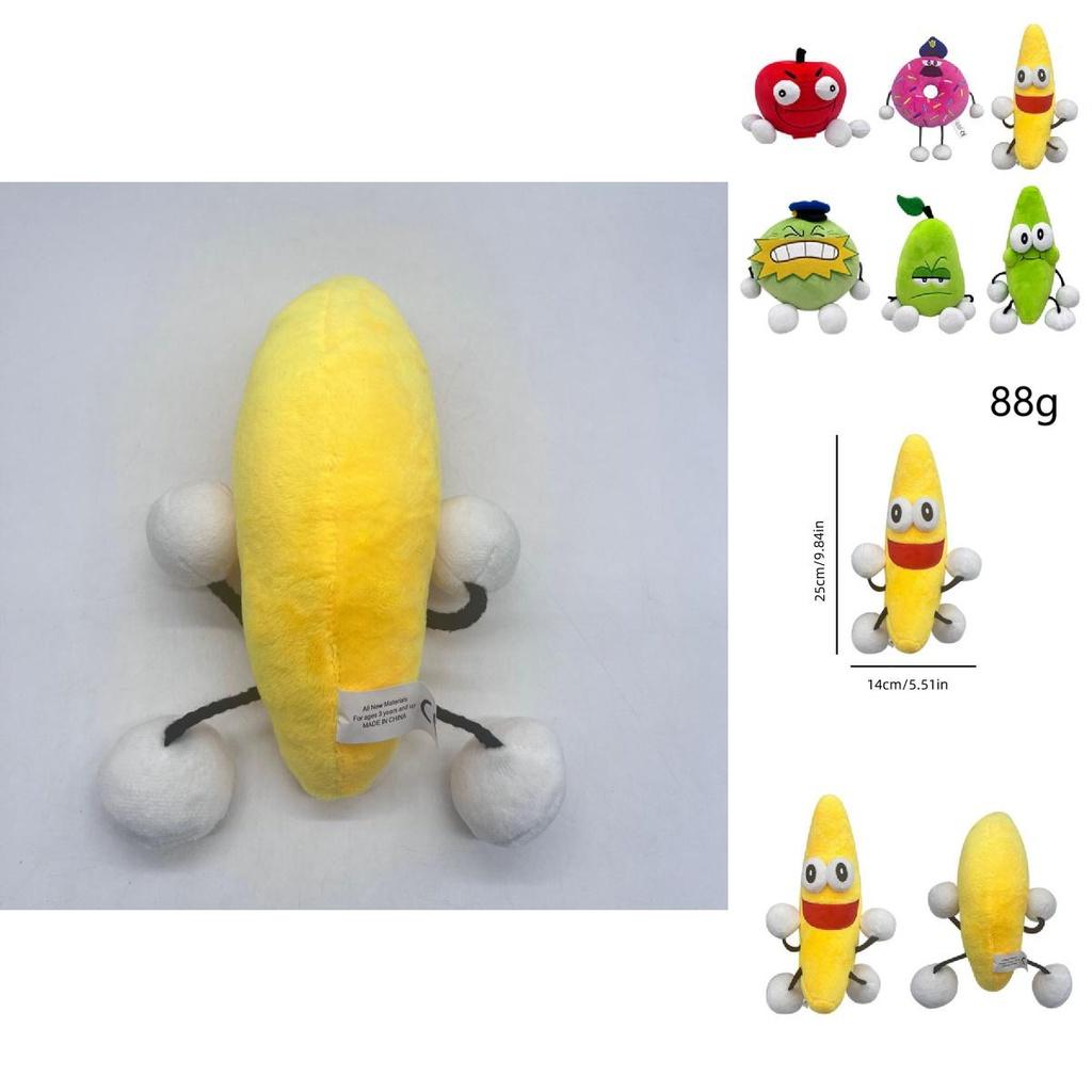 Shovelware Brain Game Bear Plush Toy Soft And Cuddly Yellow Banana Stuffed Animal