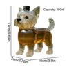 Süßer Hund Whiskey-Karaffe 350ml Hohe Transparenz Getränkebehälter Glas Whiskey-Karaffe Flasche Für Familientreffen Party