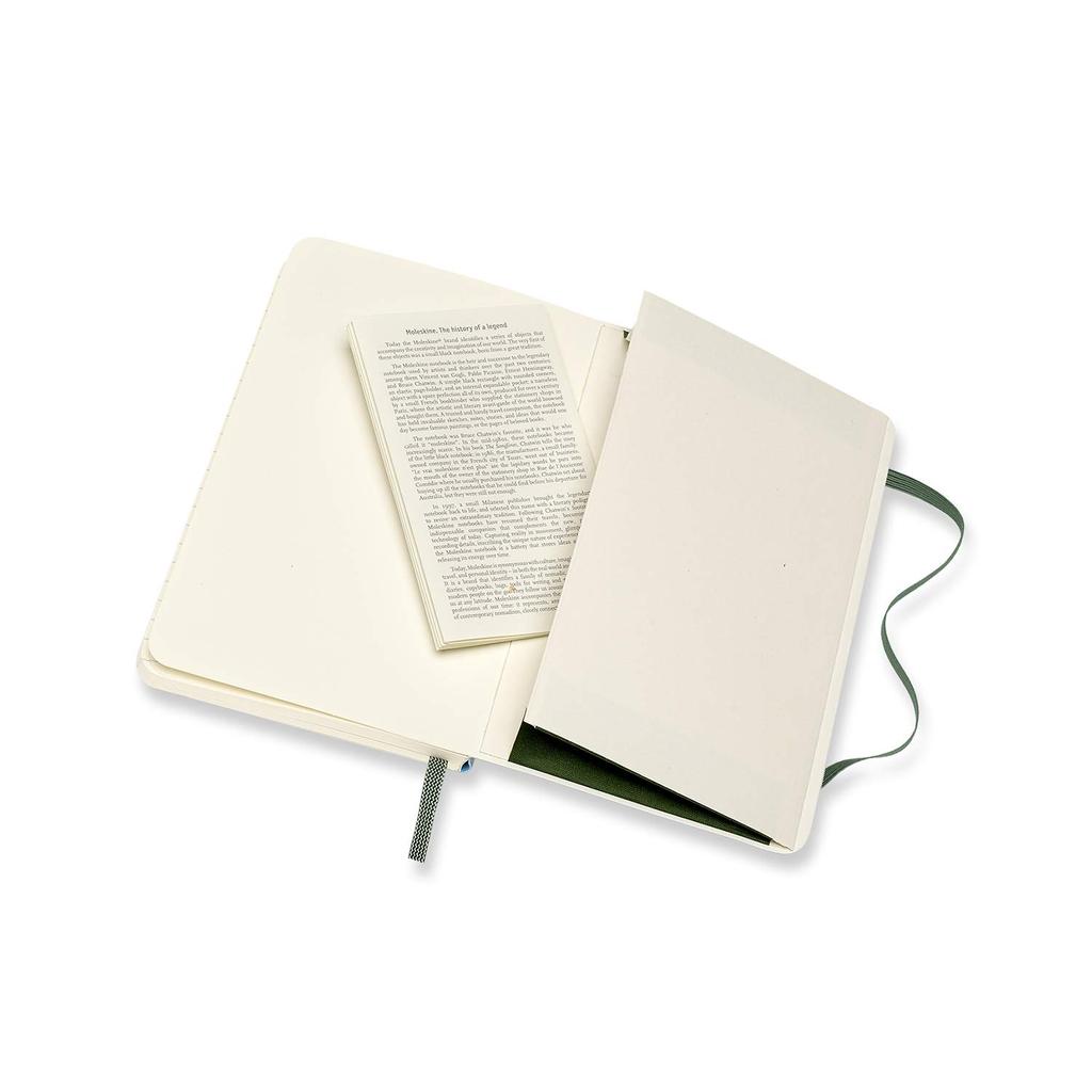 Moleskine Classic Notebook Soft Cover Lined Pocket Size X Myrtle Green QP611K15 (9cm 14cm)