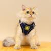 Anti-breakaway Cat Traction Rope Vest-style Cat Chest and Back Reflective Harness Lightweight Cat Harness Pet Traction Rope
