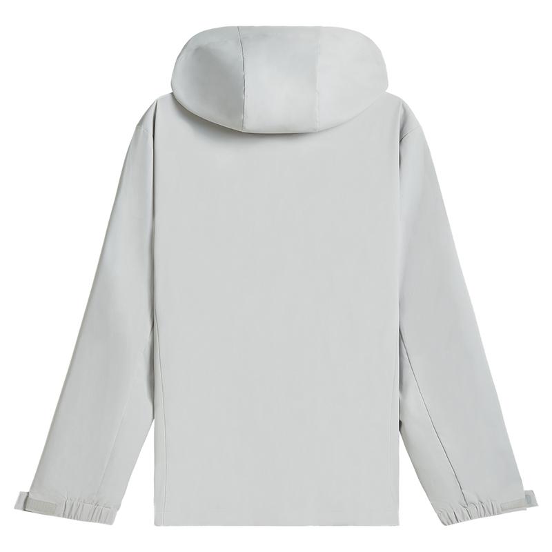 Li-Ning Minimalist Brand Logo Loose Windbreaker Hoodie Men Outerwear AFDVJ43-1