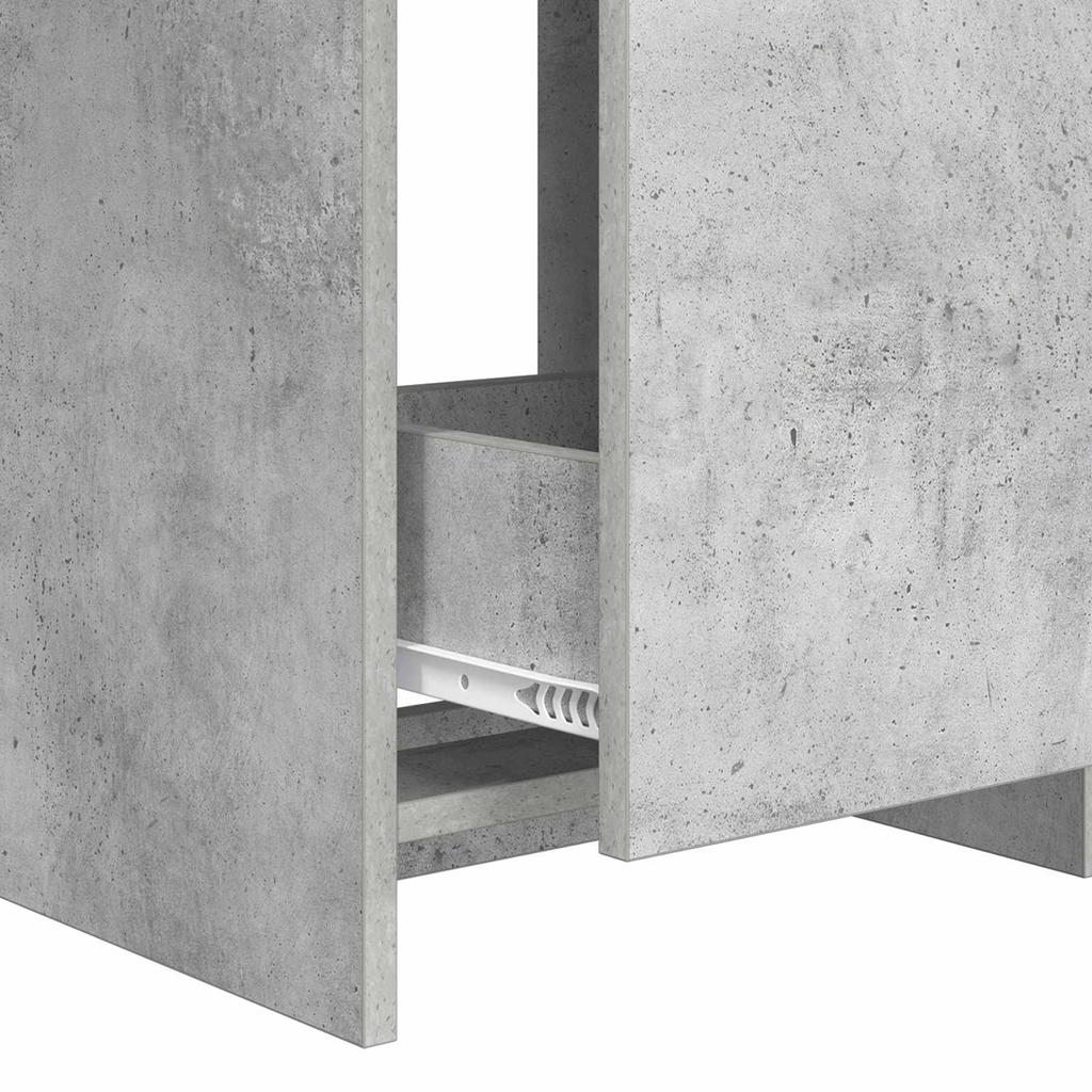Bathroom Vanity Unit Concrete Grey 56 x 37.5 x 81 cm Particleboard