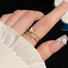 Adjustable Women's Ring Temperament Tide Ring Design Fashion Personality Commuter Style Index Finger Ring Wedding Party Jewelry Elegant Accessories