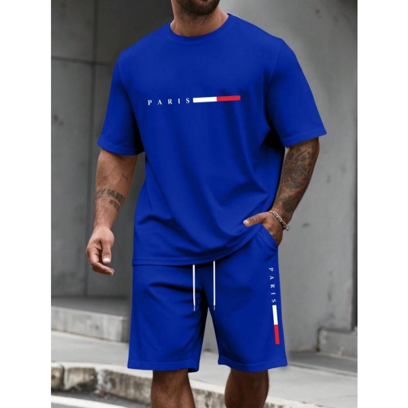 Men's Tracksuit  Man Clothing Summer T-shirt