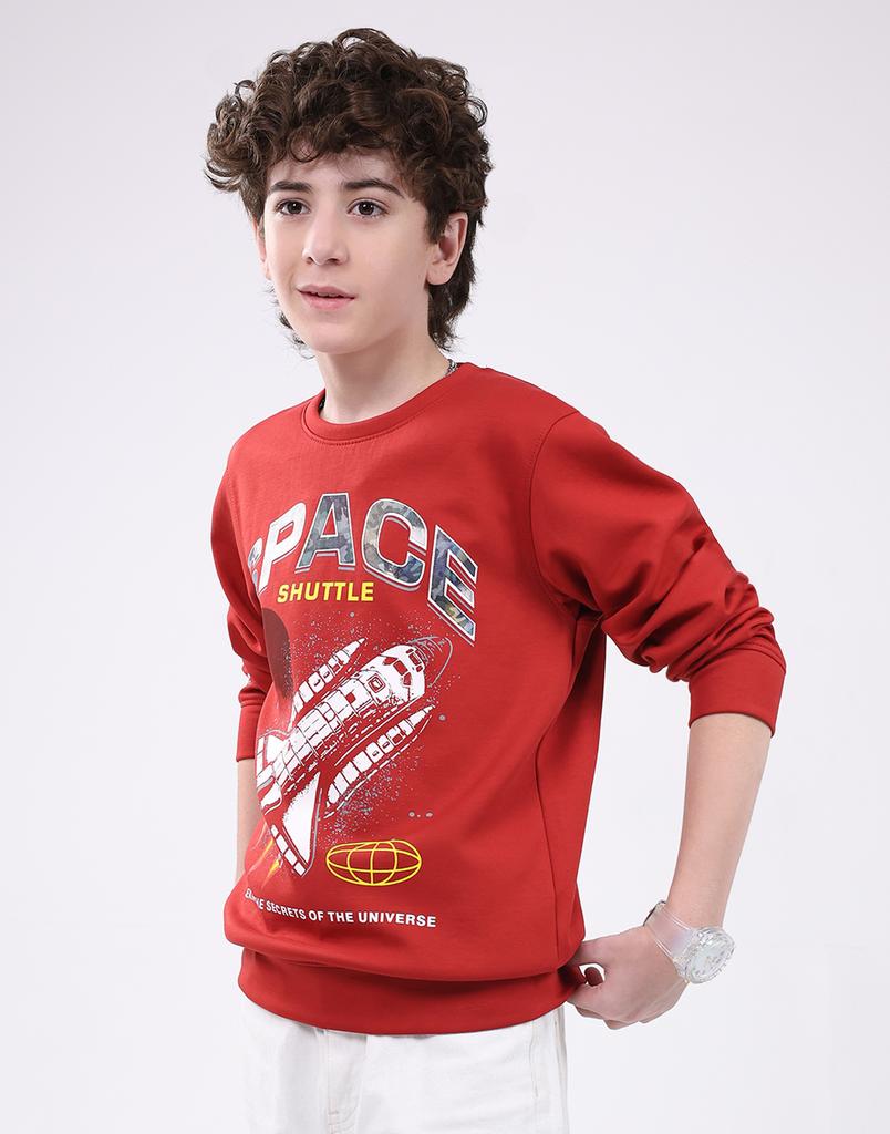 Monte Carlo Boy's Round Neck Full Sleeve Sweatshirt