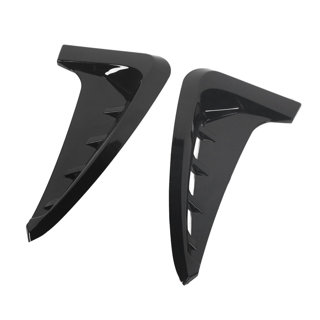 2PCS Car Front Side Air Vent Cover Decorative Gills Side Air Wing Vent Trim for X5 F15 M Sport 2014 To 2018 Glossy Black