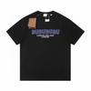 Summer Fashion Heavyweight Retro Men's English Letters 100% Cotton Printed Round Neck High-quality Casual Fitness Street T-shirt