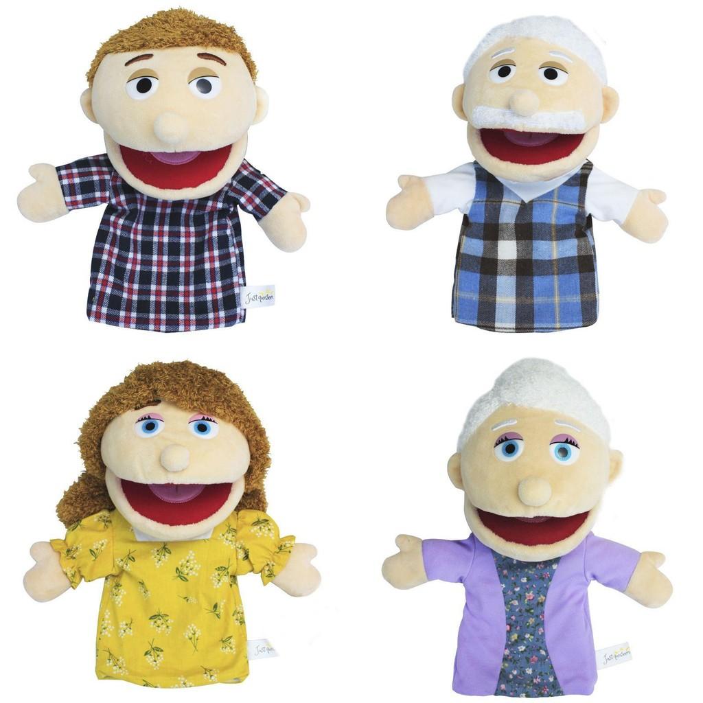 Creative Open Mouth Full Family Hand Puppet Plush Doll Toy For Roleplaying And Storytelling