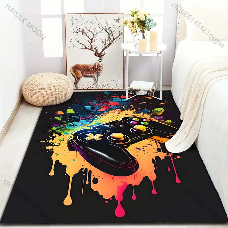 

15 Sizes Game Controllers Gamer Carpet for Living Room Home Decor Non-slip Floor Mat for Boys Room Modern Rug Washable Rugs 160*200cm
