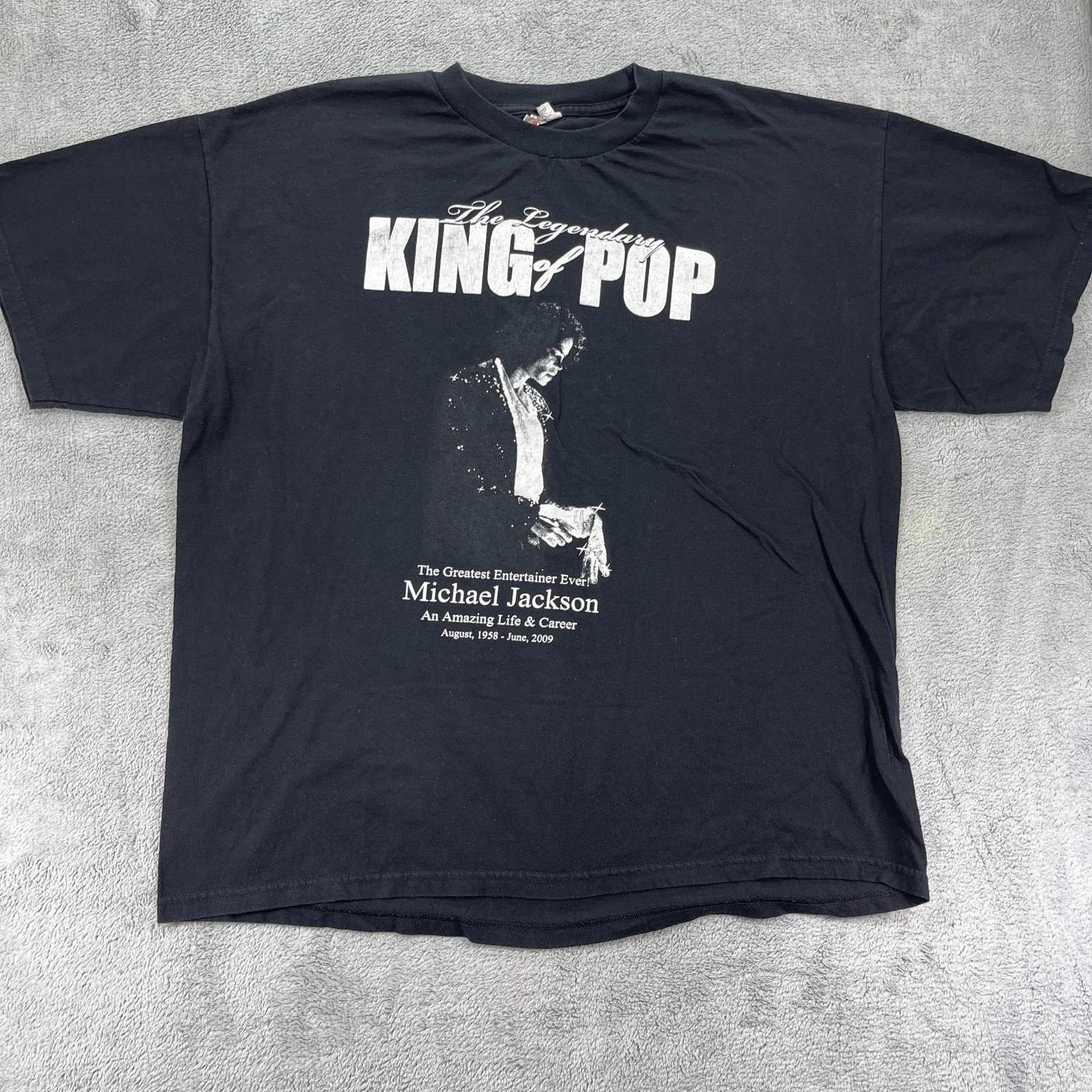 Y2K Michael Jackson The Legendary King Of Pop T Shirt Mens 2XL Rip Memorial 3XL